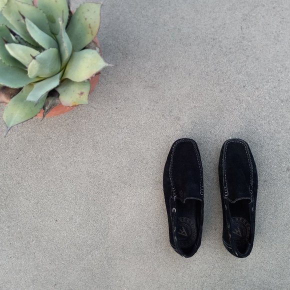 Black Suede Driving Moccasin/Loafer Size 41 Men\'s Shoes Slip On main image 11